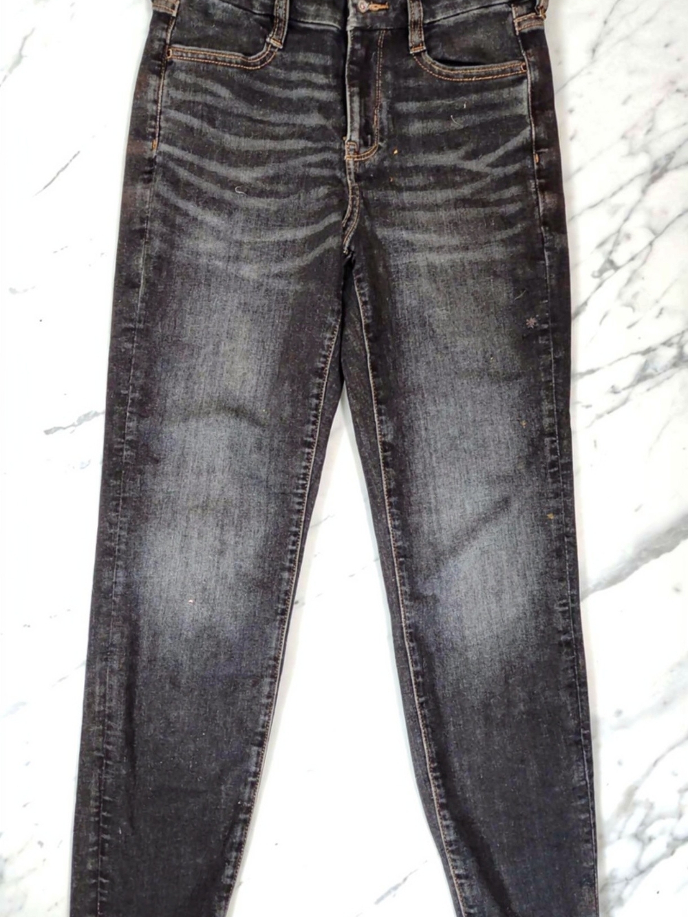 American Eagle Outfitters Black Washed Skinny Jeans